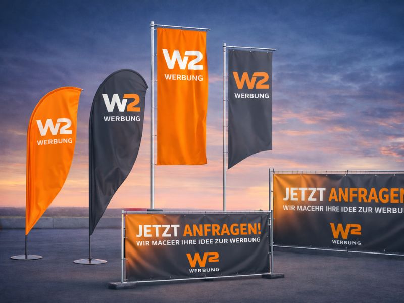 Flaggen, Beachflags und Banner aller Art mit Logo bedrucken lassen in Paderborn