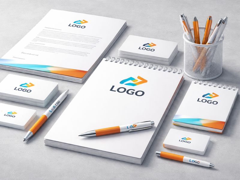 Notizbl&ouml;cke, Kugelschreiber, Schreibwaren und Briefpapier mit Logo bedrucken