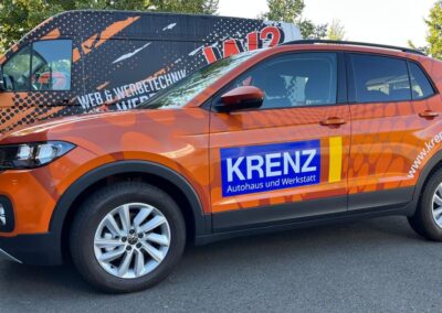 W2 Werbung Referenz f&uuml;r Fahrzeugfolierung eines PKW 01