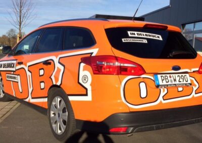 W2 Werbung Referenz f&uuml;r Fahrzeugfolierung eines PKW 14