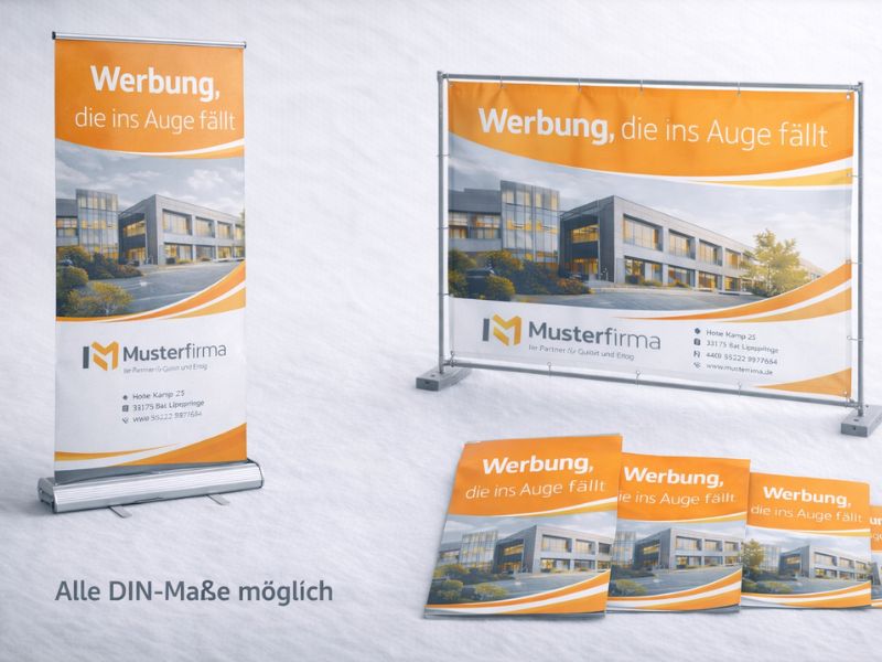 Roll-Ups, Banner und Plakate drucken und gestalten lassen in Paderborn und Umgebung