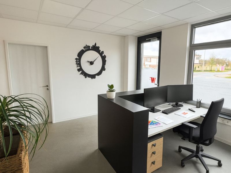 W2 Werbung GmbH in Bad Lippspringe bei Paderborn, Empfangsbereich von innen